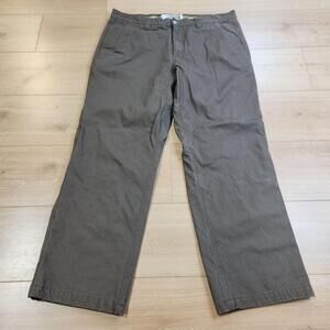 Mountain Khakis Original Mountain Pants Mens 38x30 Brown Flannel Lined Relaxed